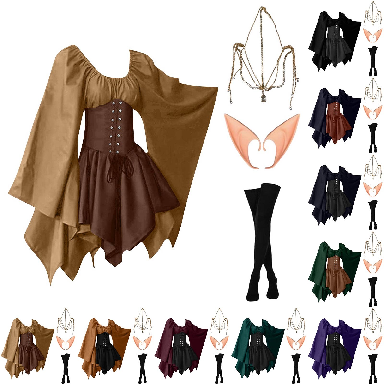 Halloween Cosplay Palace Victo – обзор и цена Elf Costume Christmas