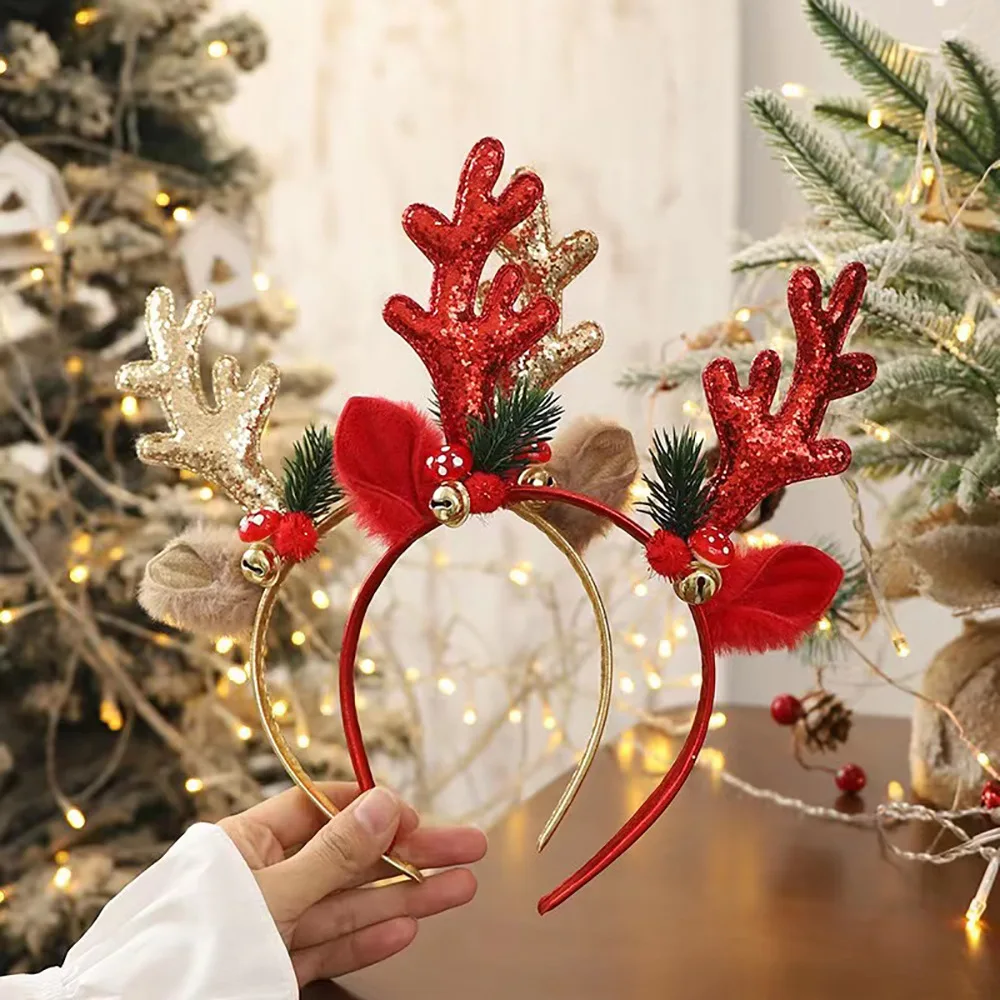 Christmas Glitter Deer Antlers – обзор и цена Reindeer Antlers Headband