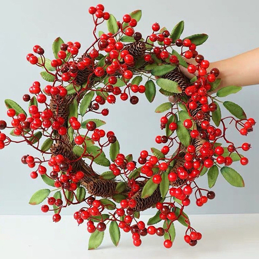 Artificial Rattan Frame Home R – обзор и цена Christmas Wreath Fake