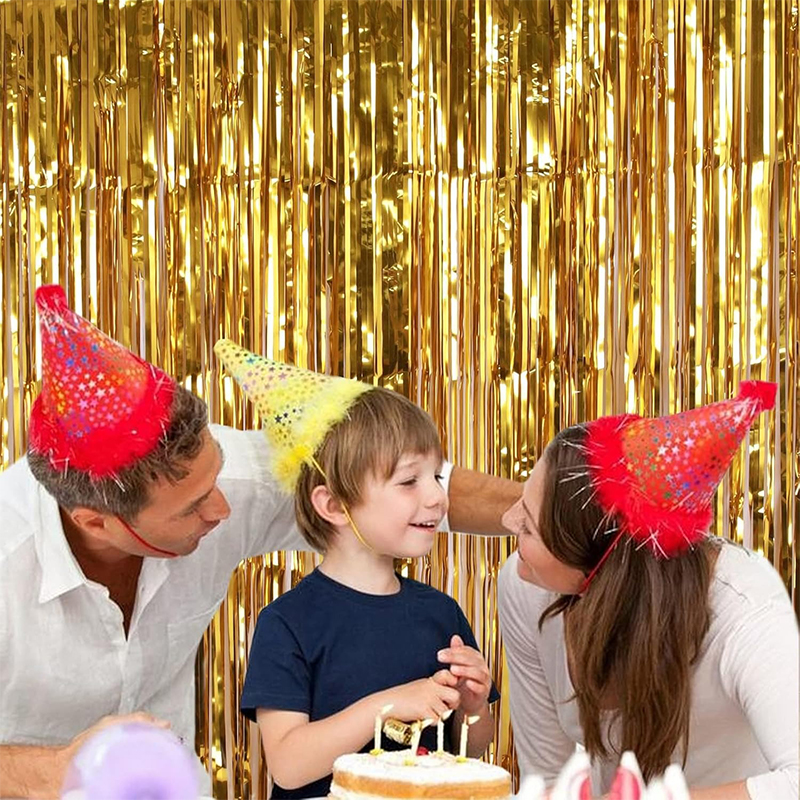 2M Glitter Gold Tinsel Fringe  – обзор и цена Tinsel Garland Decoration