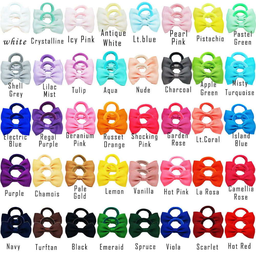 40/60/80 Baby Girls Hair Ties  – обзор и цена Ribbon Bow Gift