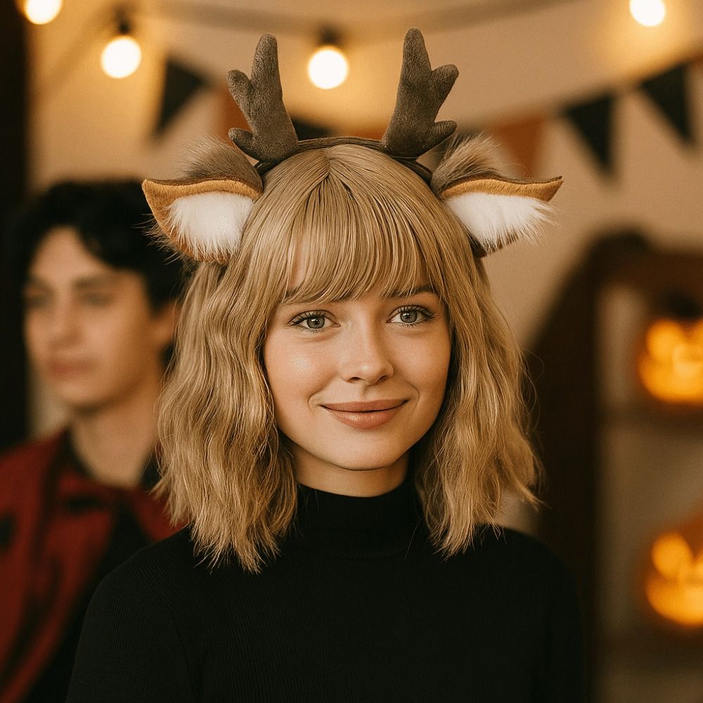 Unisex Deer Ears Reindeer Antl – обзор и цена Reindeer Antlers Headband