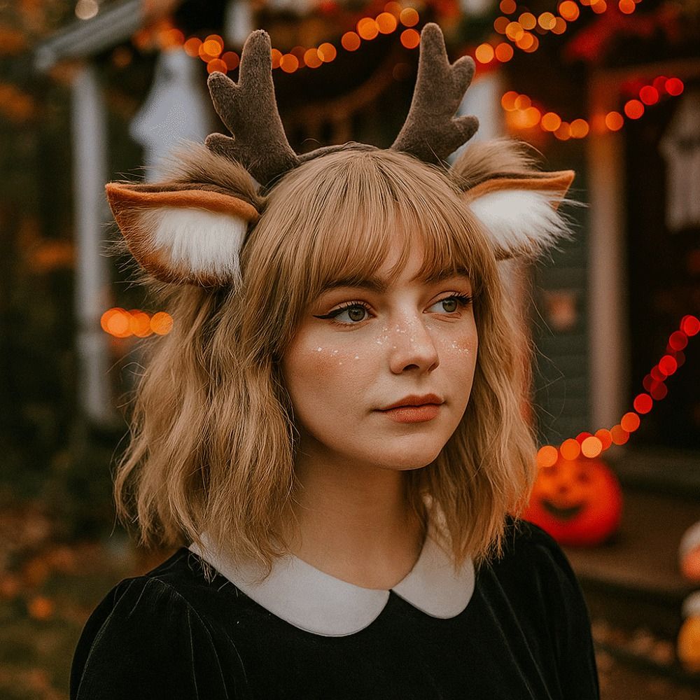 Unisex Deer Ears Reindeer Antl – обзор и цена Reindeer Antlers Headband