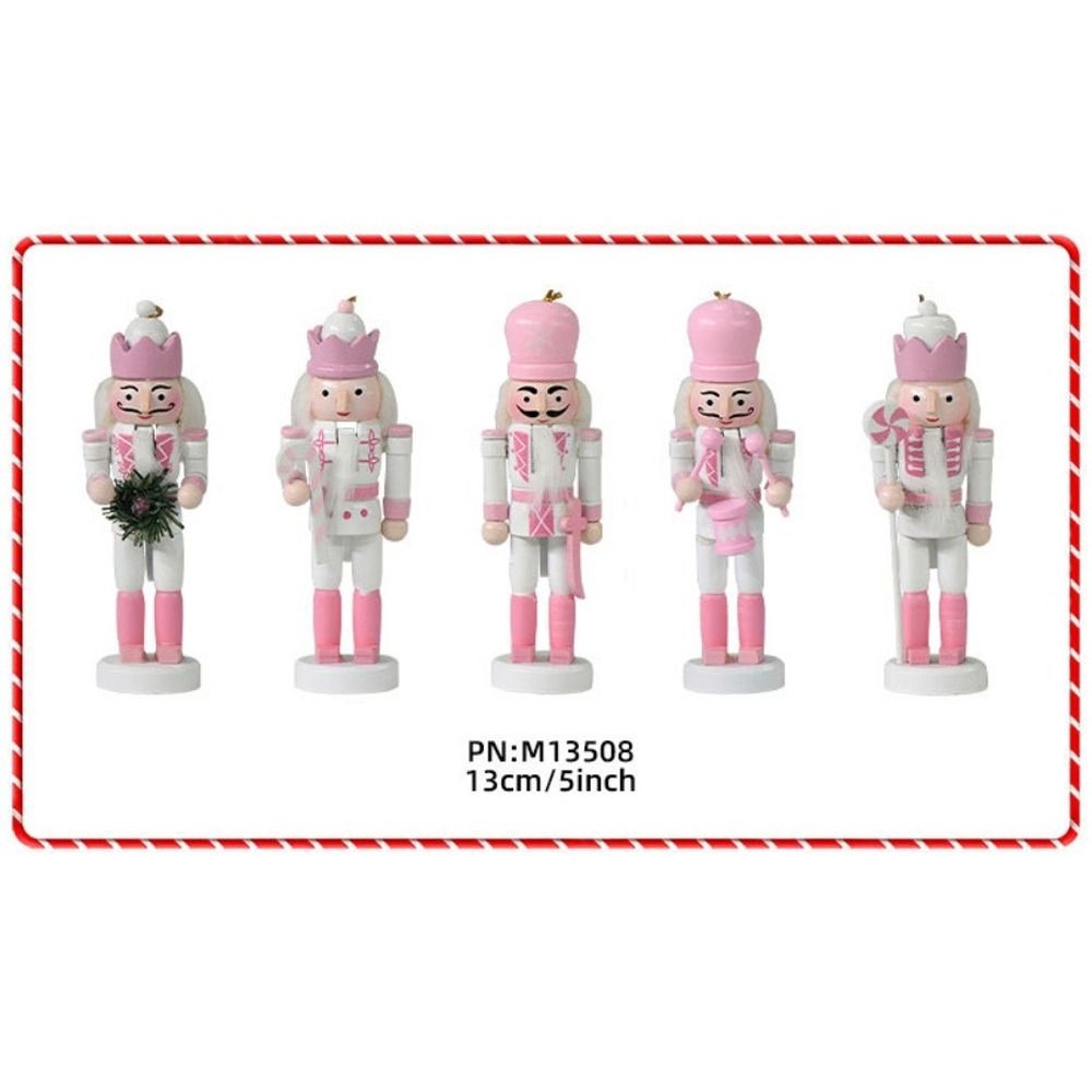 5PCS Macarone Powder Christmas – обзор и цена Nutcracker Figurine
