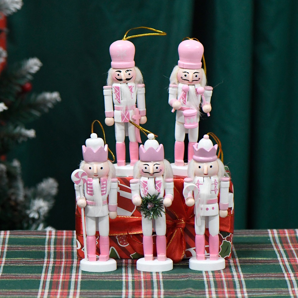 5PCS Macarone Powder Christmas – обзор и цена Nutcracker Figurine