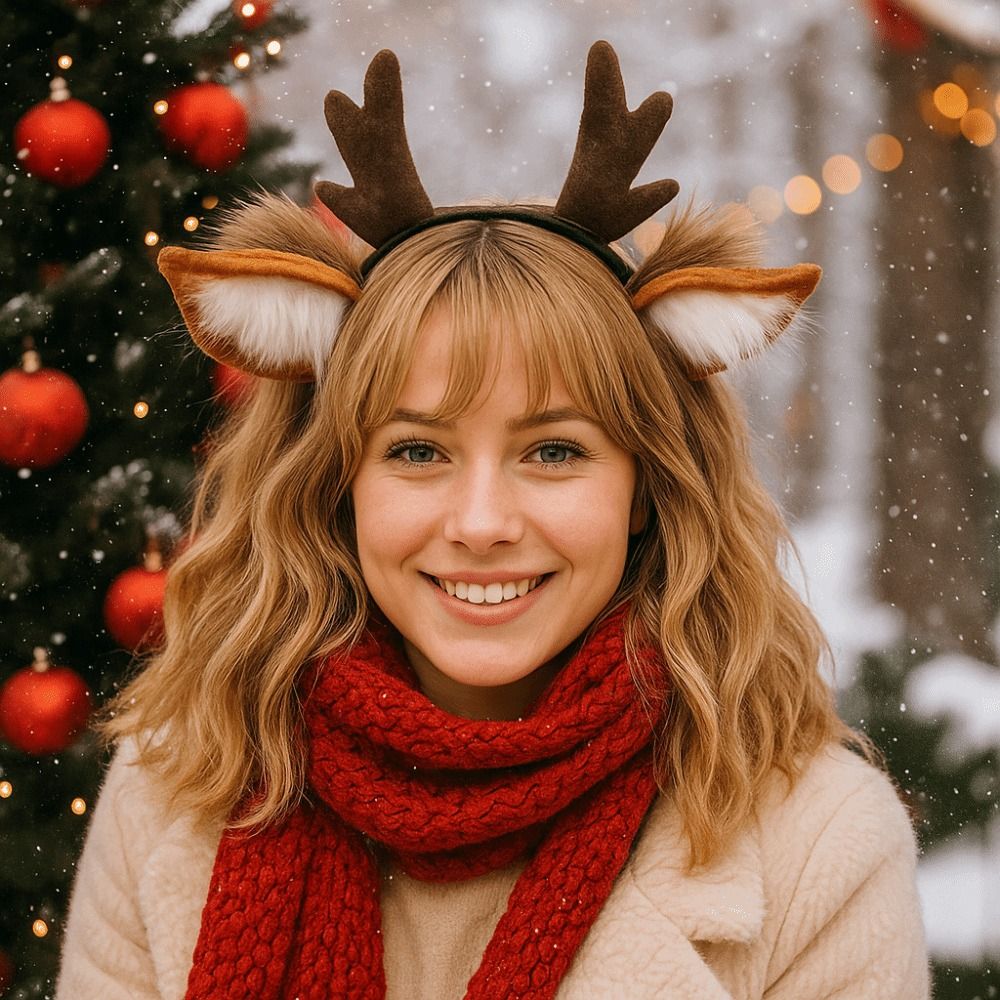 Unisex Deer Ears Reindeer Antl – обзор и цена Reindeer Antlers Headband