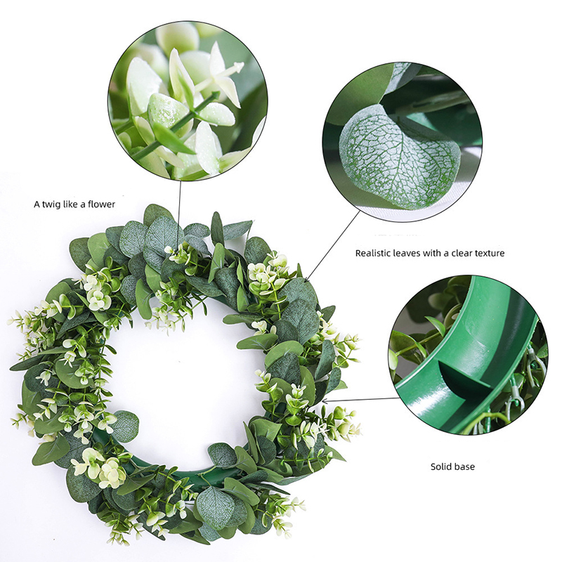 Eucalyptus Wreath Flowers Gift – обзор и цена Christmas Wreath Fake