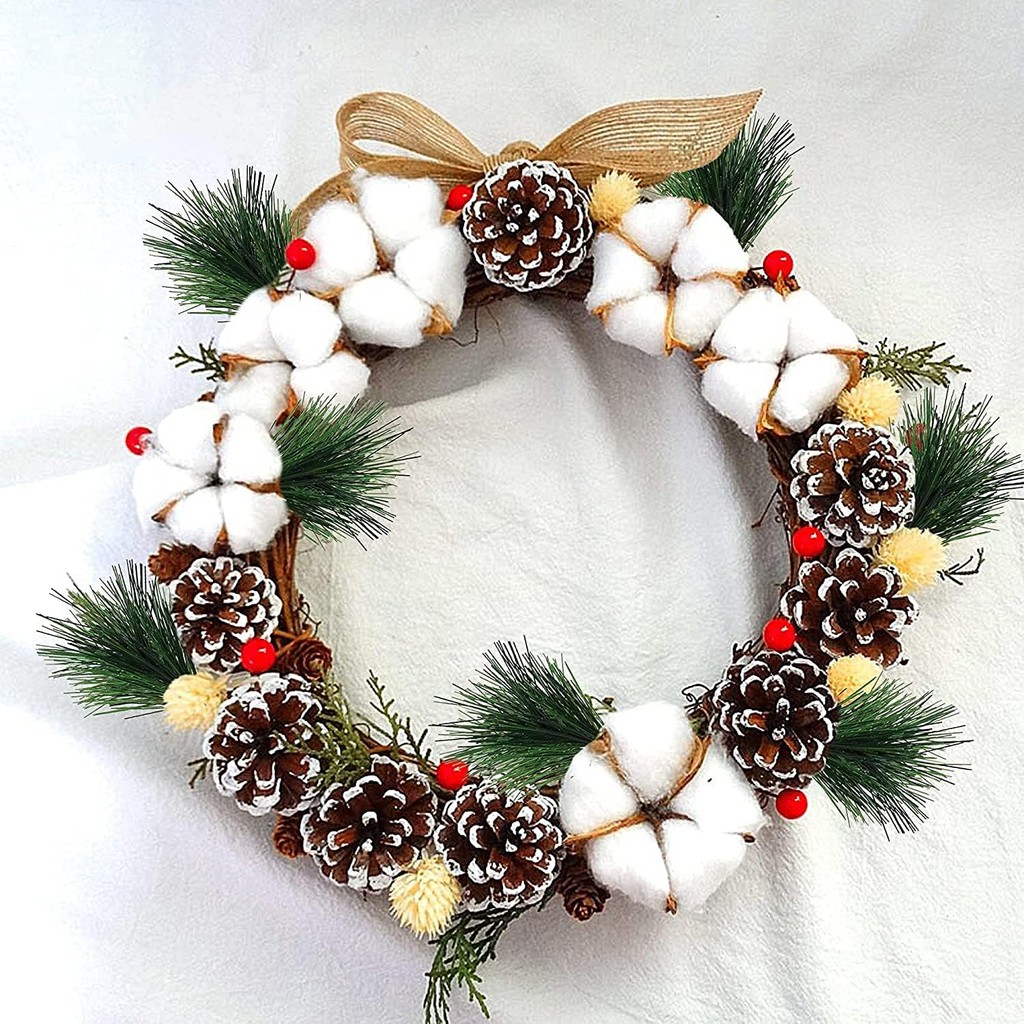 10-100pcs Artificial Green Pin – обзор и цена Christmas Wreath Fake