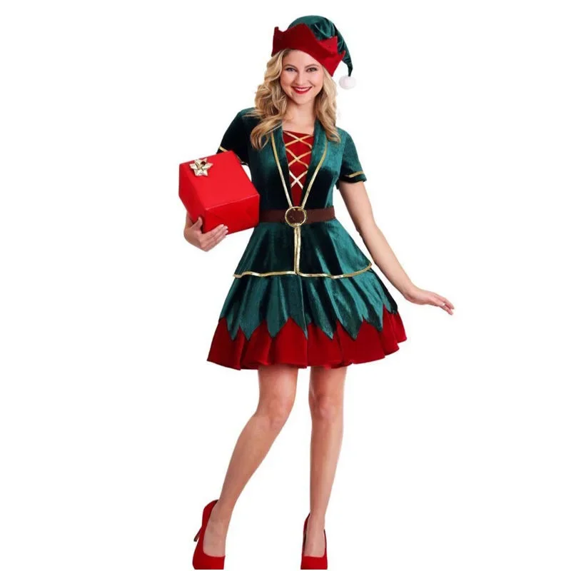 Christmas Santa Claus Costume  – обзор и цена Elf Costume Christmas