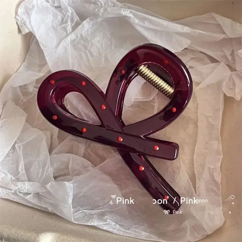 2Pcs Women Vintage Red Polka D – обзор и цена Ribbon Bow Gift