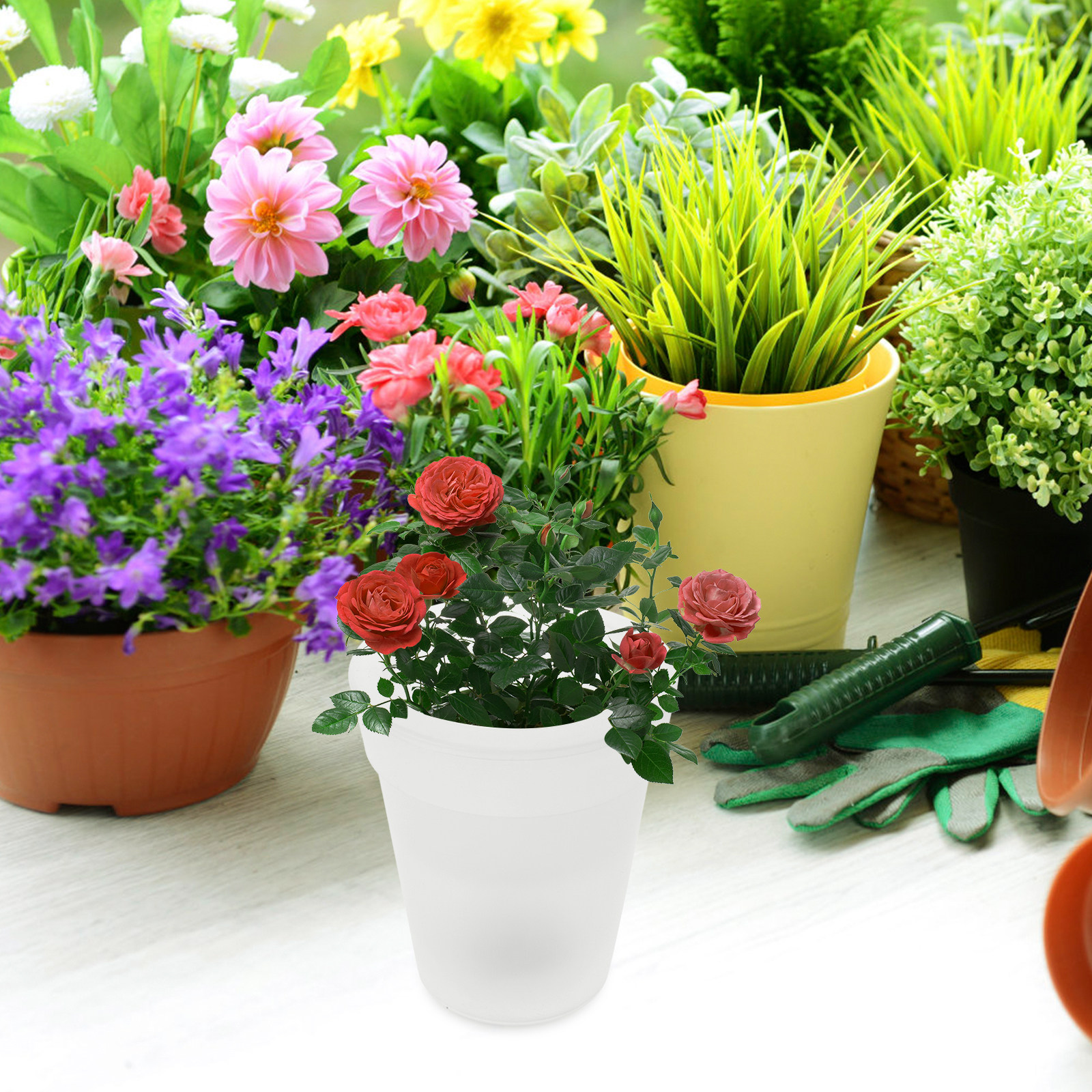 Flowerpot Solar Light Outdoor  – обзор и цена Christmas Lights Outdoor