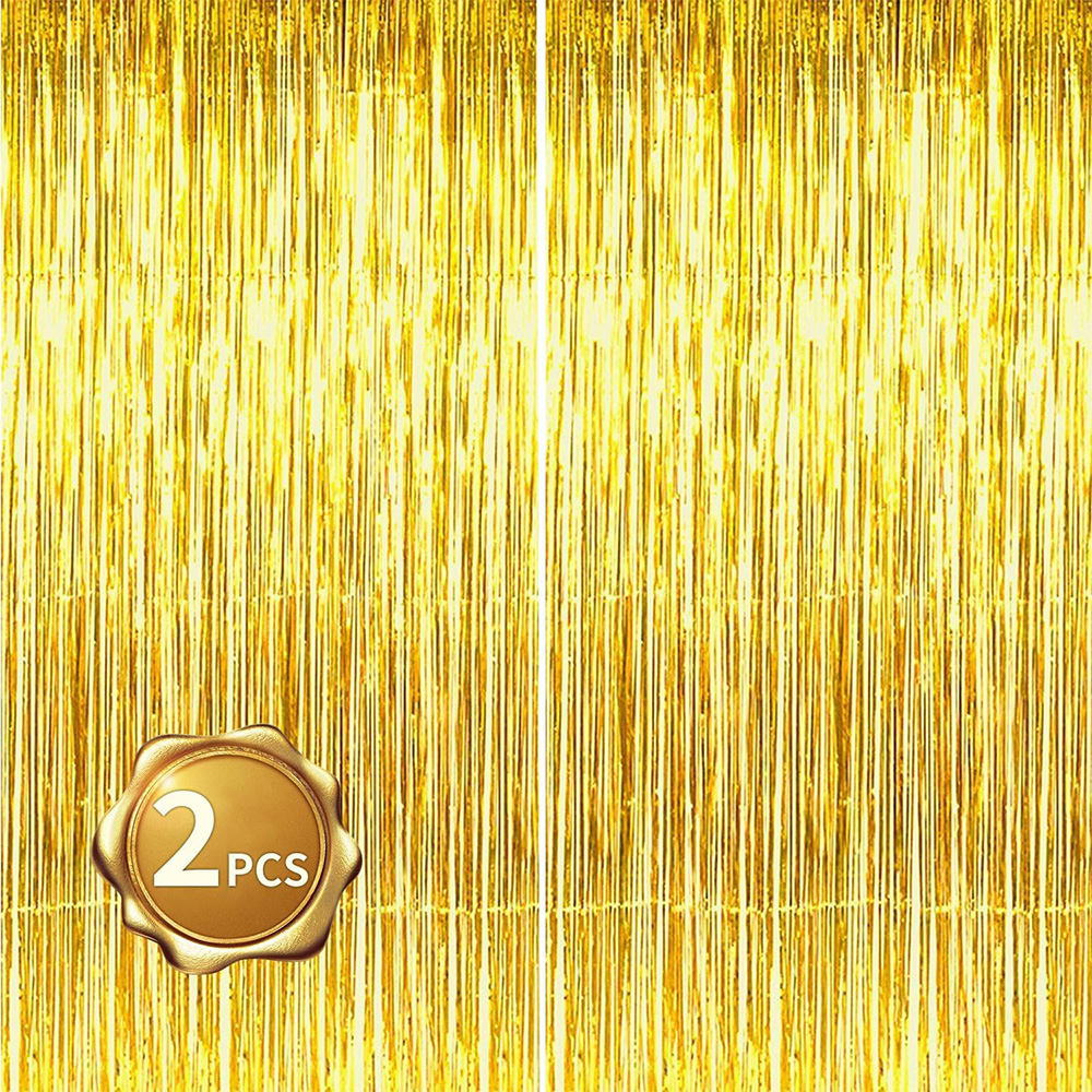 2Pack Gold Metallic Foil Tinse – обзор и цена Tinsel Garland Decoration