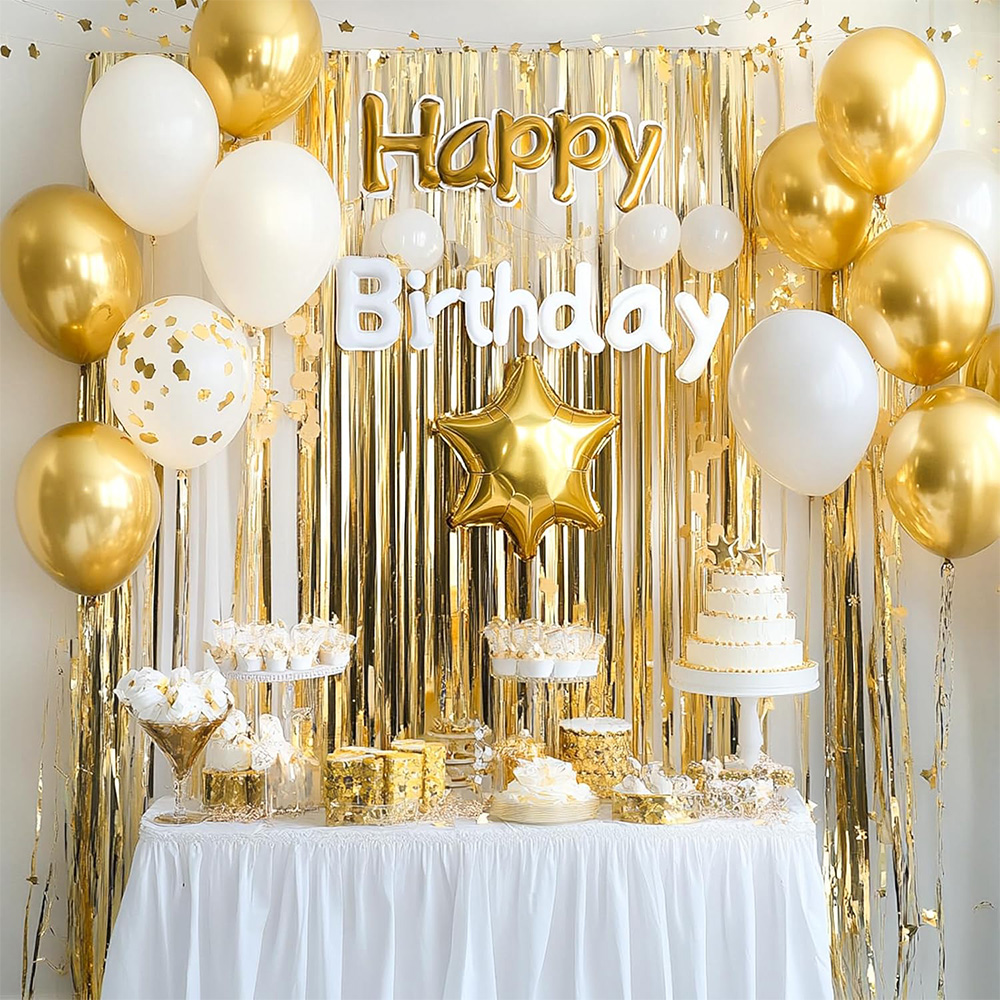2Pack Gold Metallic Foil Tinse – обзор и цена Tinsel Garland Decoration