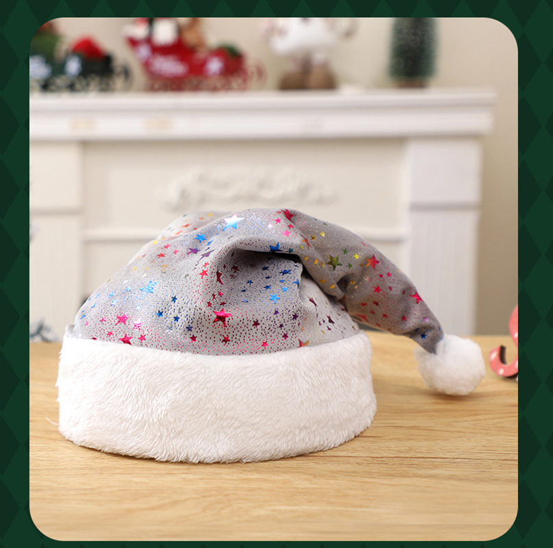 Red Plush Hot Stamping Stars C – обзор и цена Santa Hat Plush
