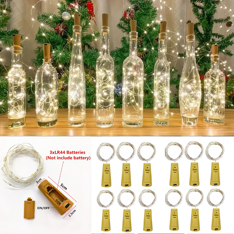 6pcs 20led Wine Bottle with Co – обзор и цена Led Fairy String Lights