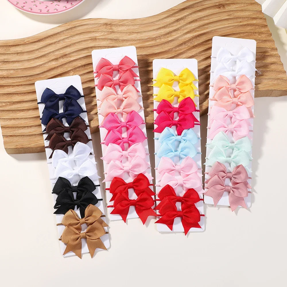 10Pcs Bows Elastic Hair rubber – обзор и цена Ribbon Bow Gift