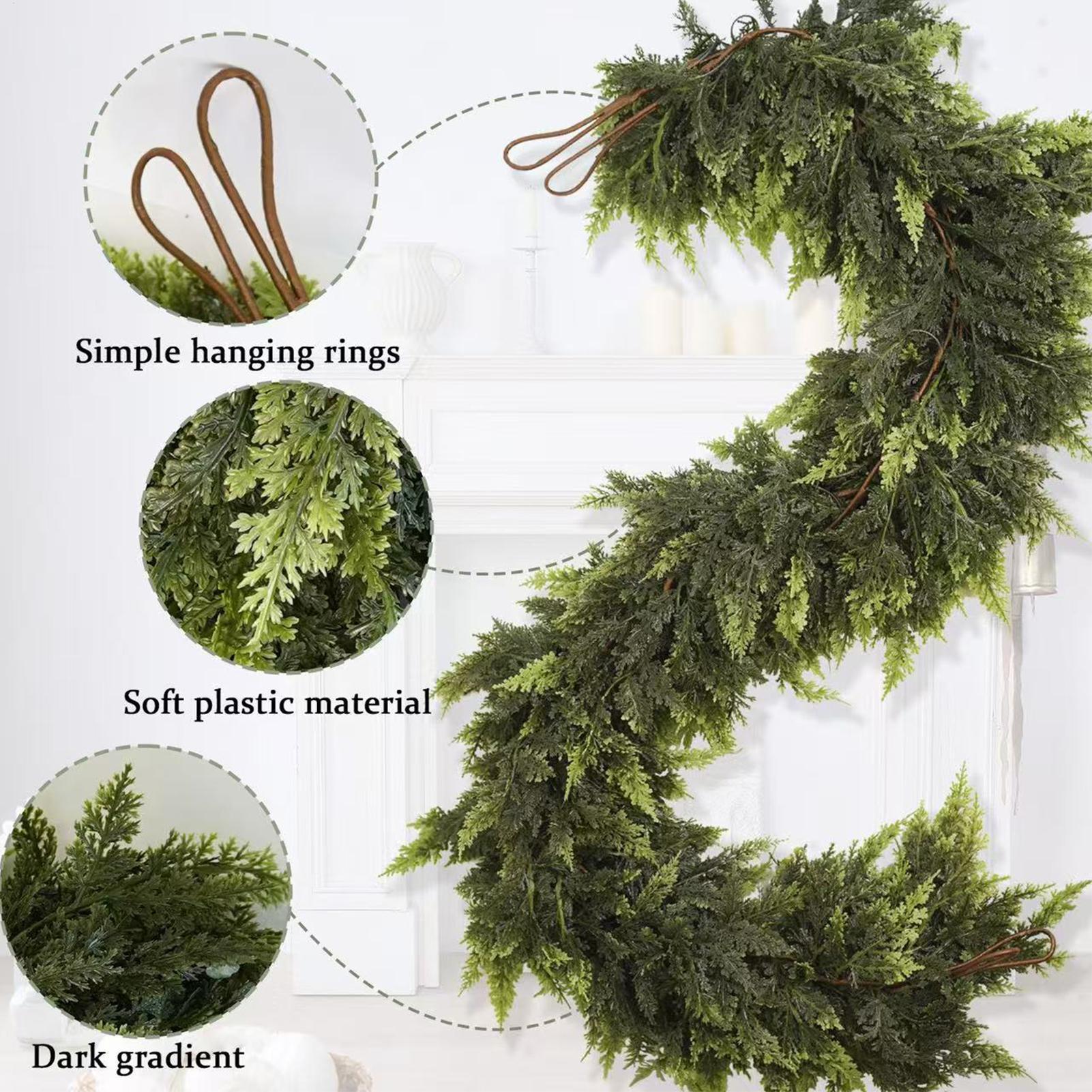 Christmas Garlands Artificial  – обзор и цена Christmas Wreath Fake
