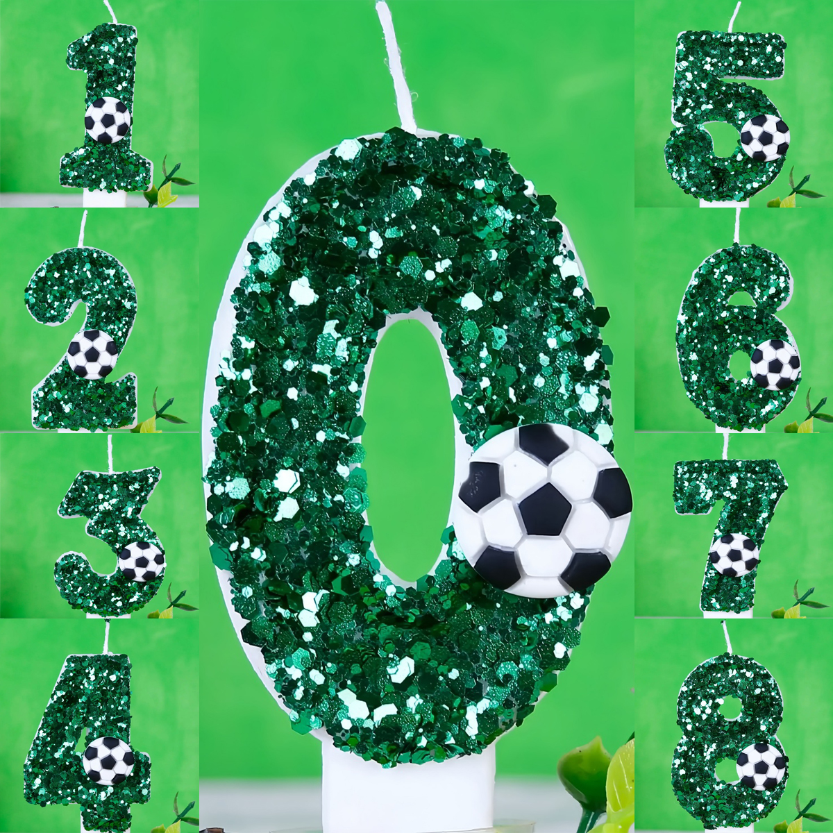 Boy Series 3D Green Football B – обзор и цена Holiday Candle Set
