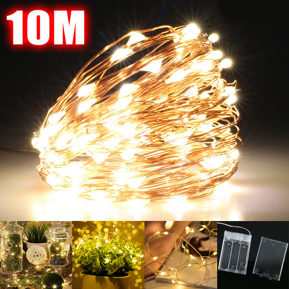 Copper Wire Lamp 10M LED Fairy – обзор и цена Led Fairy String Lights