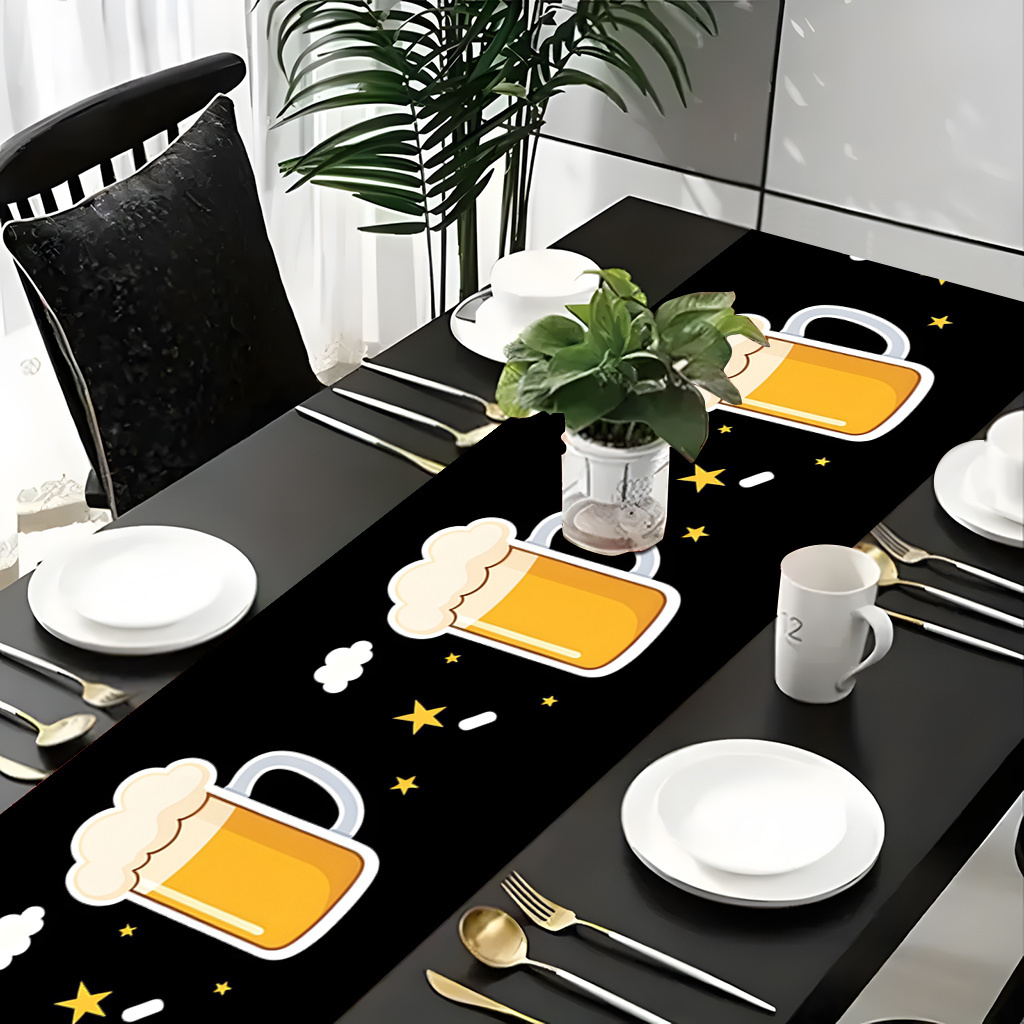 1pc 2D Flat Printed Table Runn – обзор и цена Christmas Table Runner