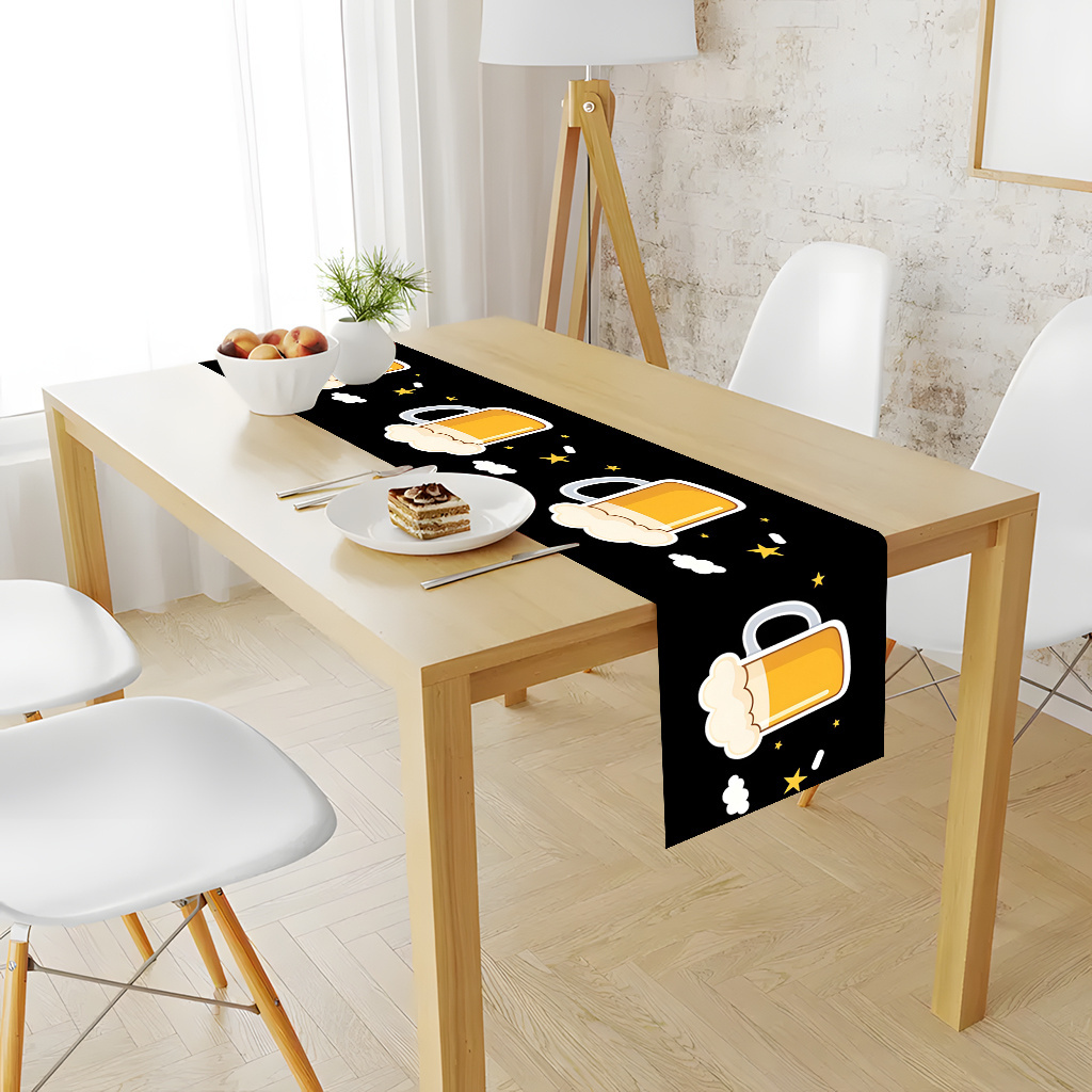 1pc 2D Flat Printed Table Runn – обзор и цена Christmas Table Runner