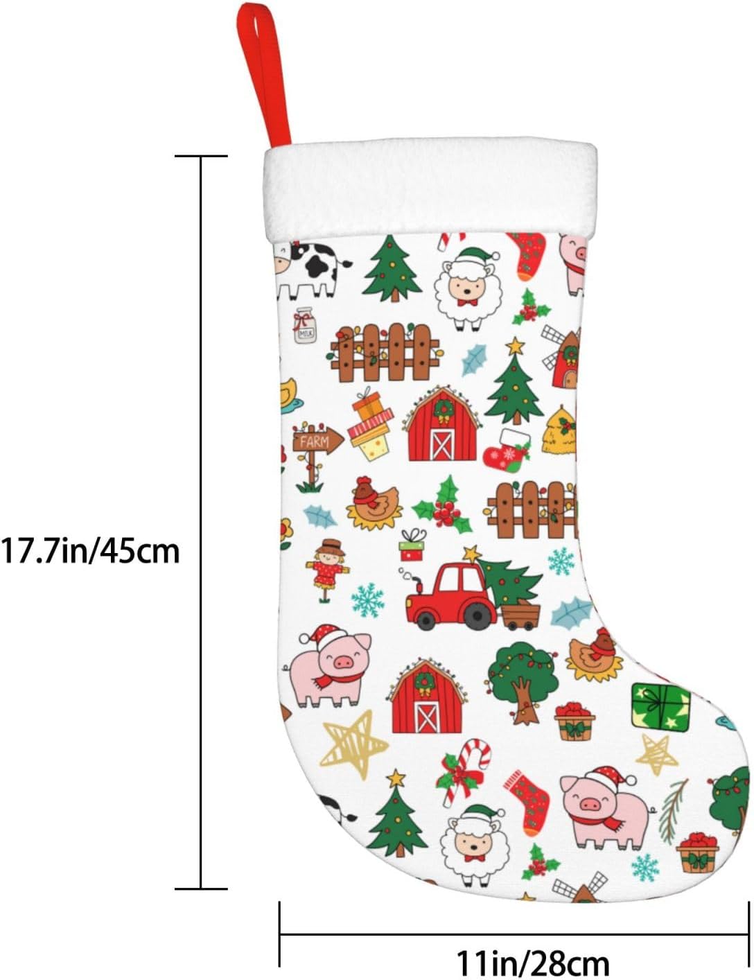Farm Animals Christmas Stockin – обзор и цена Christmas Stocking Hanging