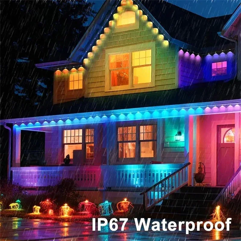 Smart RGBIC Outdoor Permanent  – обзор и цена Christmas Lights Outdoor
