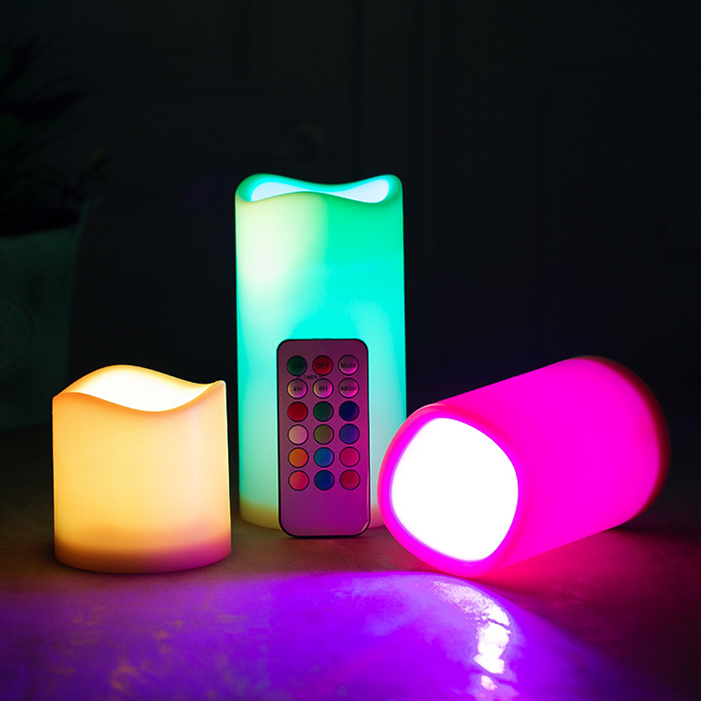 3pcs/ set LED Flameless Flicke – обзор и цена Holiday Candle Set
