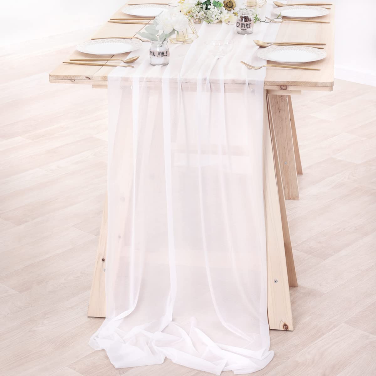 Chiffon Table Runner Nude Shee – обзор и цена Christmas Table Runner