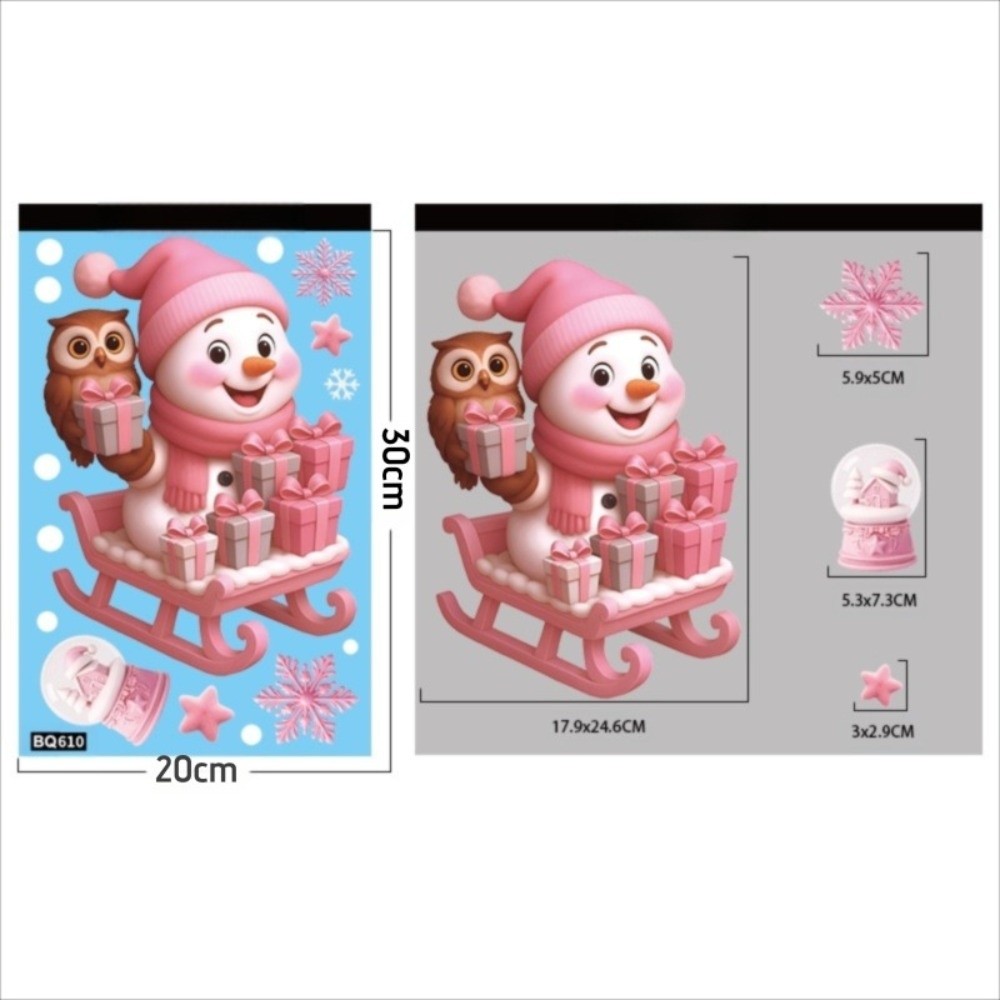 Cartoon PVC Window Stickers Sn – обзор и цена Snowflake Window Decal