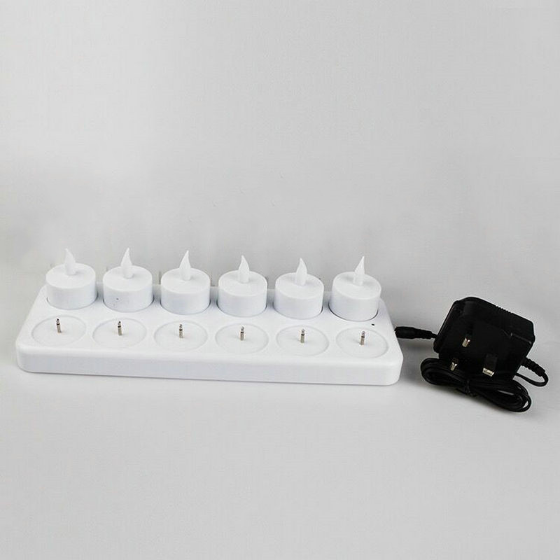 Set of 12 Rechargeable led can – обзор и цена Holiday Candle Set