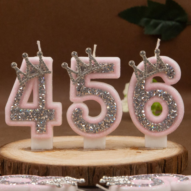 Digital Candles 0-9 Pink Silve – обзор и цена Holiday Candle Set