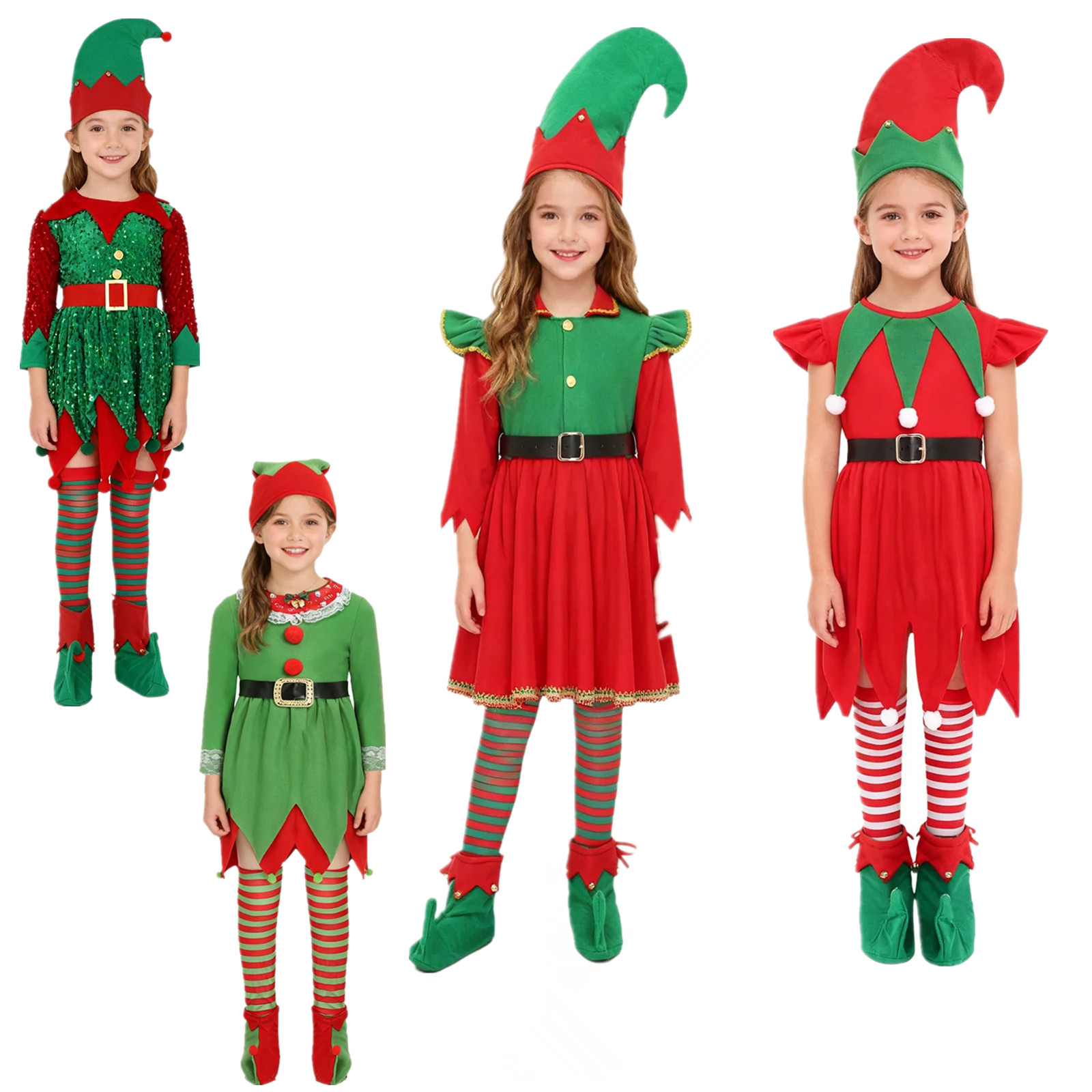 Elf Girl Christmas Costume San – обзор и цена Elf Costume Christmas