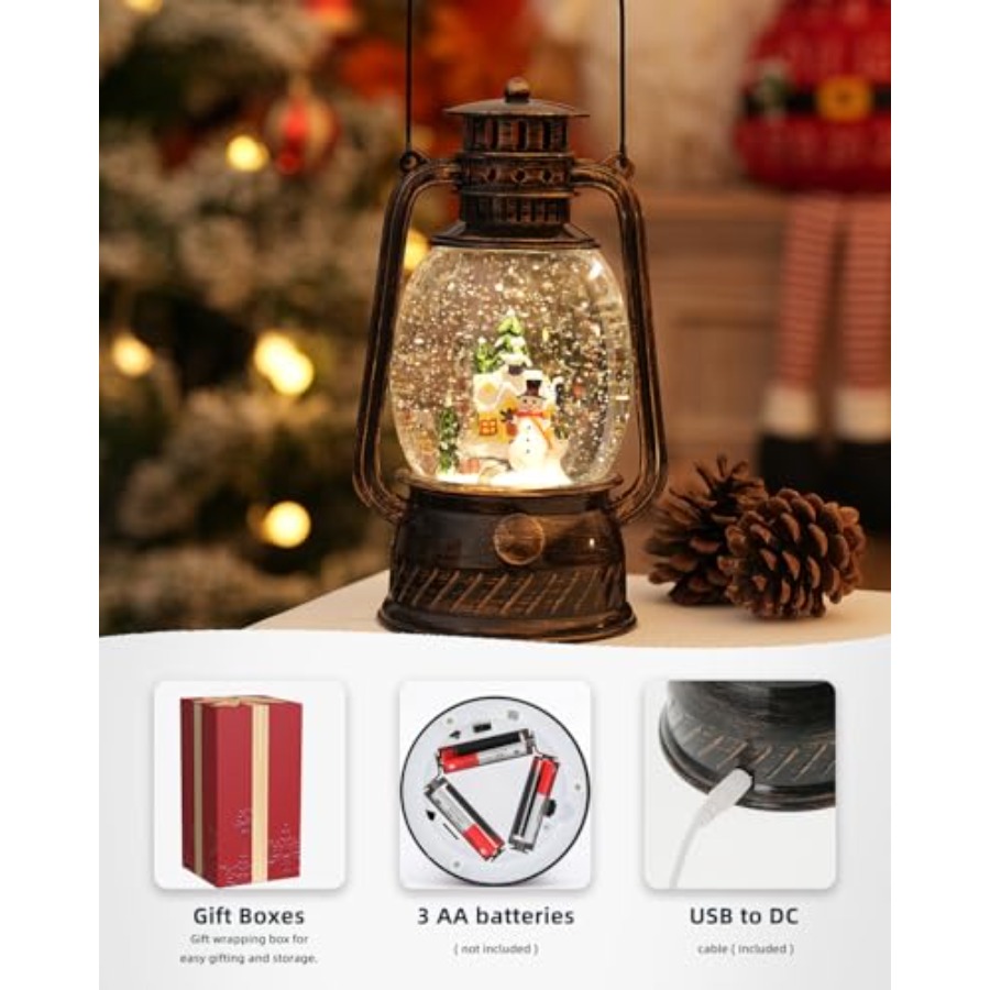 Christmas Decorations Snow Glo – обзор и цена Snow Globe Musical