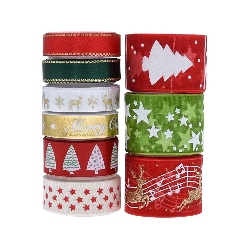 9pcs Christmas Ribbons Set Fes – обзор и цена Gift Box Wrap Set