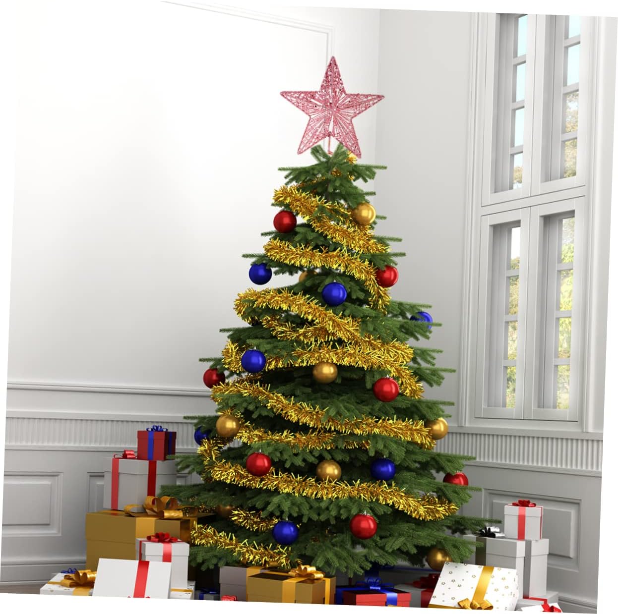 Christmas Pink Pentagon Top St – обзор и цена Star Tree Topper