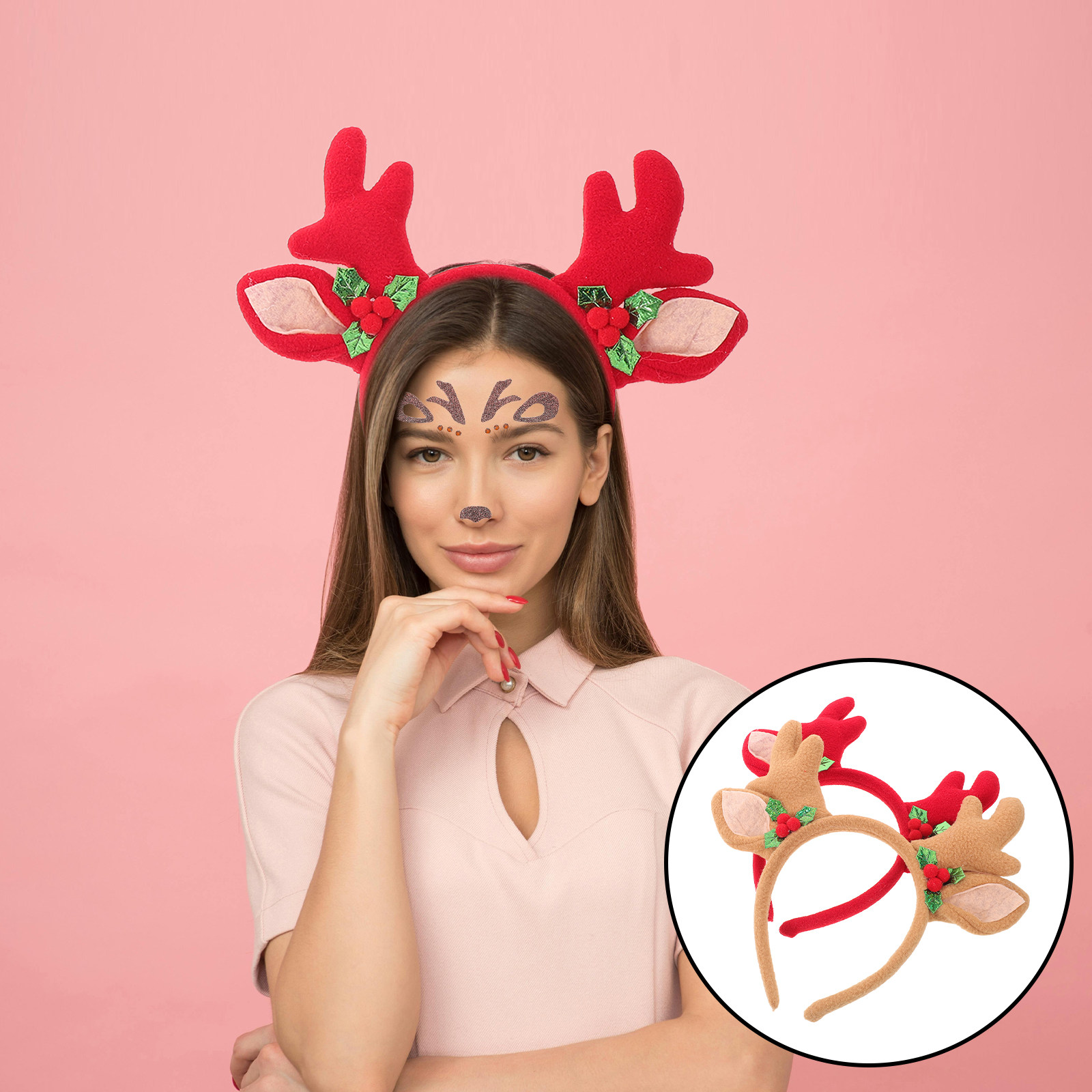 4Pcs Reindeer Antler Headband  – обзор и цена Reindeer Antlers Headband