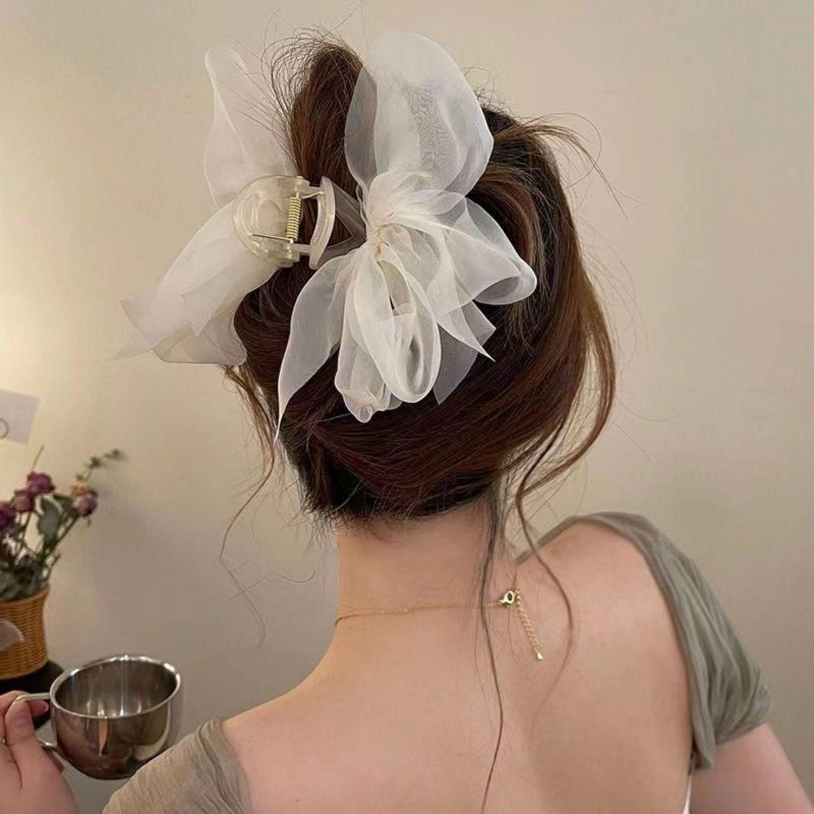 1PCFashion Mesh Tulle Large Bo – обзор и цена Ribbon Bow Gift