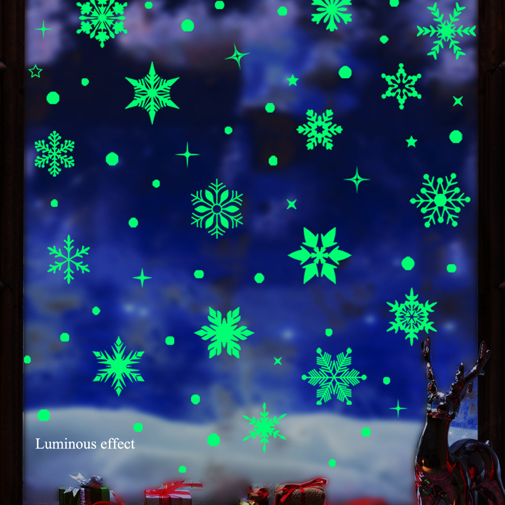 Colorful Luminous Snowflakes W – обзор и цена Snowflake Window Decal