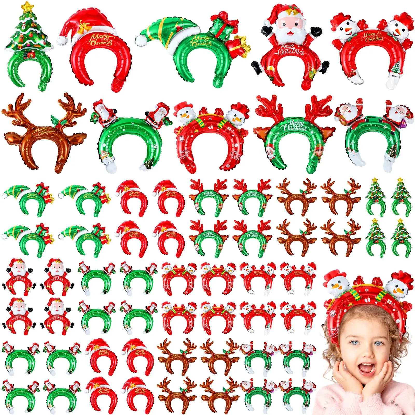 Christmas Inflatable Headbands – обзор и цена Reindeer Antlers Headband