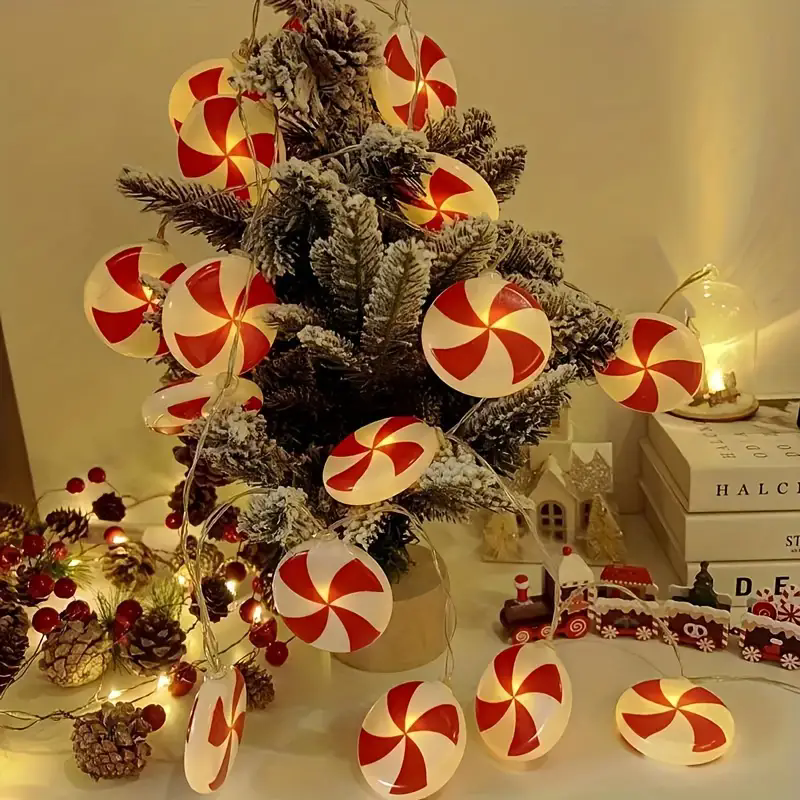 6m 40 LEDS Festive Candy Cane  – обзор и цена Led Fairy String Lights