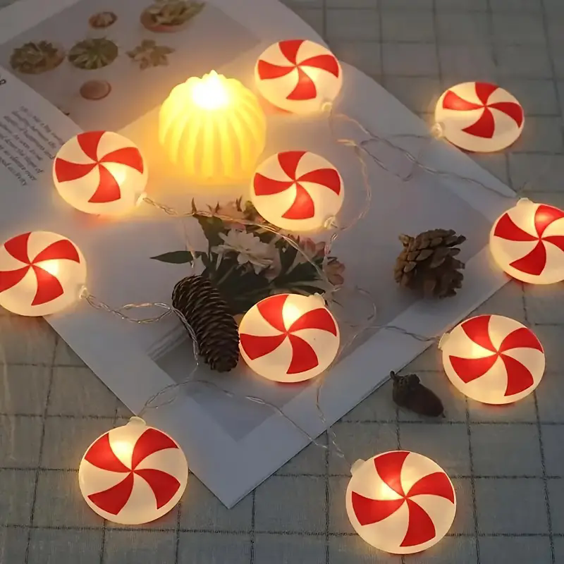 6m 40 LEDS Festive Candy Cane  – обзор и цена Led Fairy String Lights