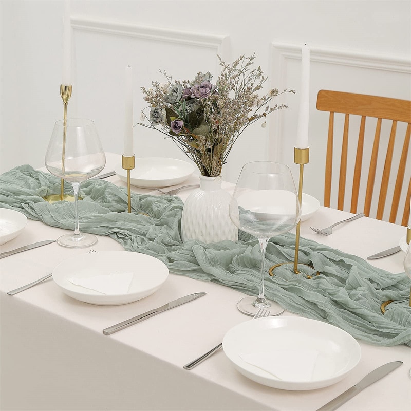 Semi-Sheer Gauze Wedding Party – обзор и цена Christmas Table Runner