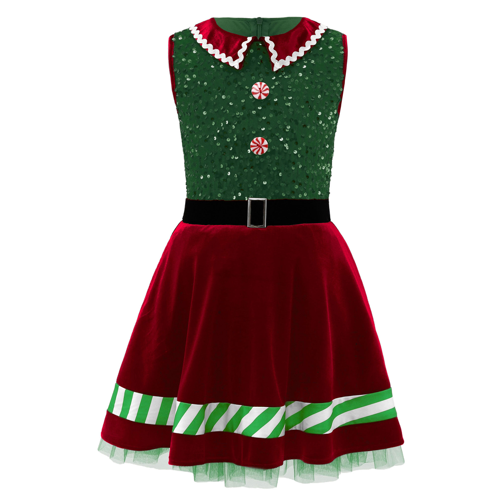 Kids Girls Christmas Party Dre – обзор и цена Elf Costume Christmas
