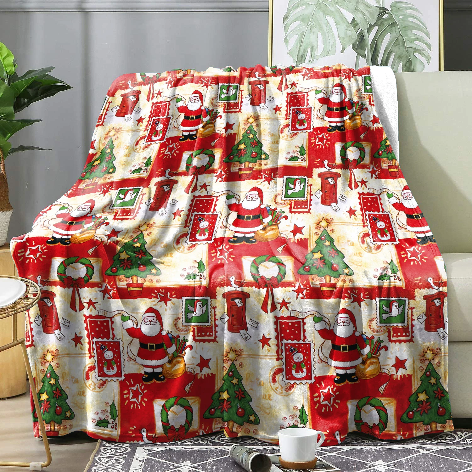 Cozy Flannel Winter Blanket Re – обзор и цена Christmas Throw Blanket
