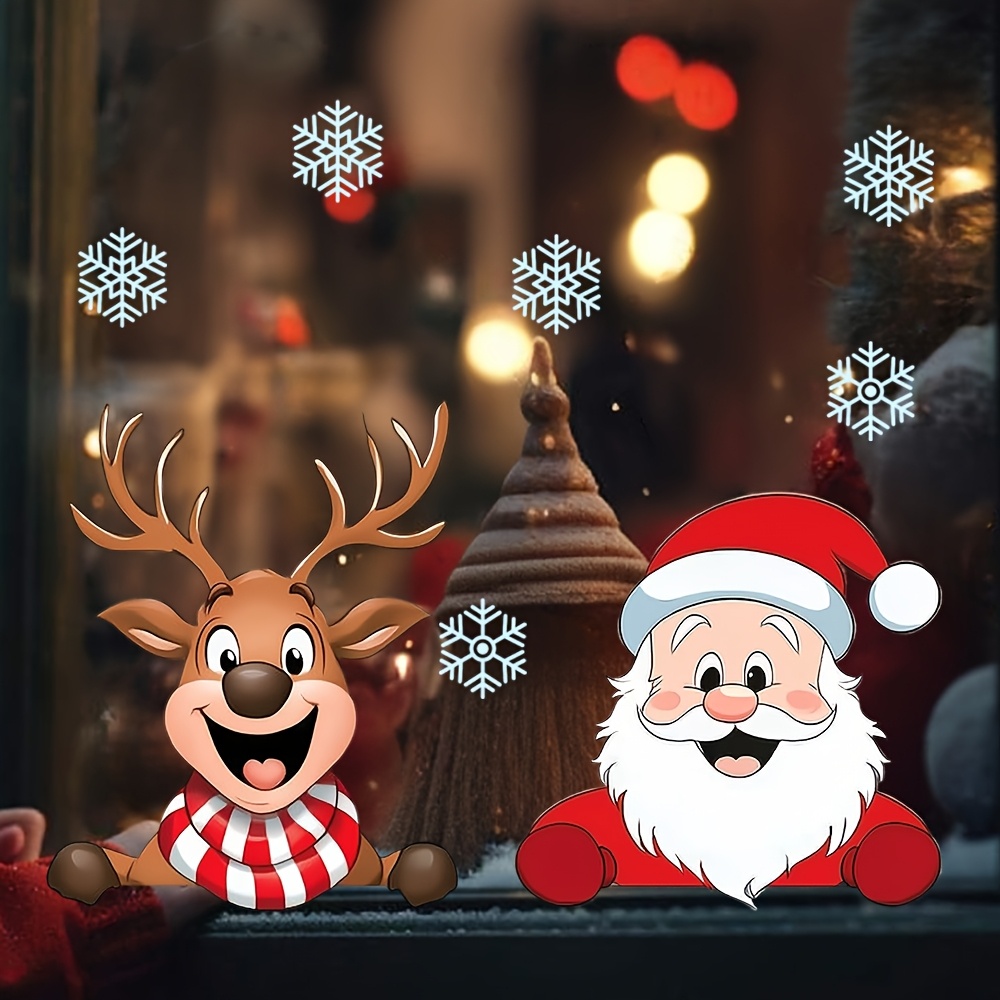 Festive Christmas Window Stick – обзор и цена Snowflake Window Decal
