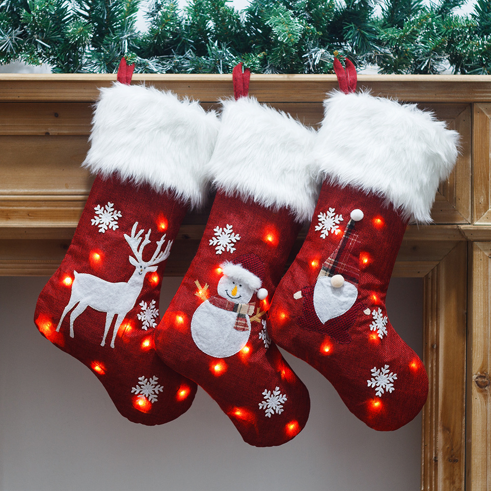 Christmas Socks With Led Light – обзор и цена Christmas Stocking Hanging