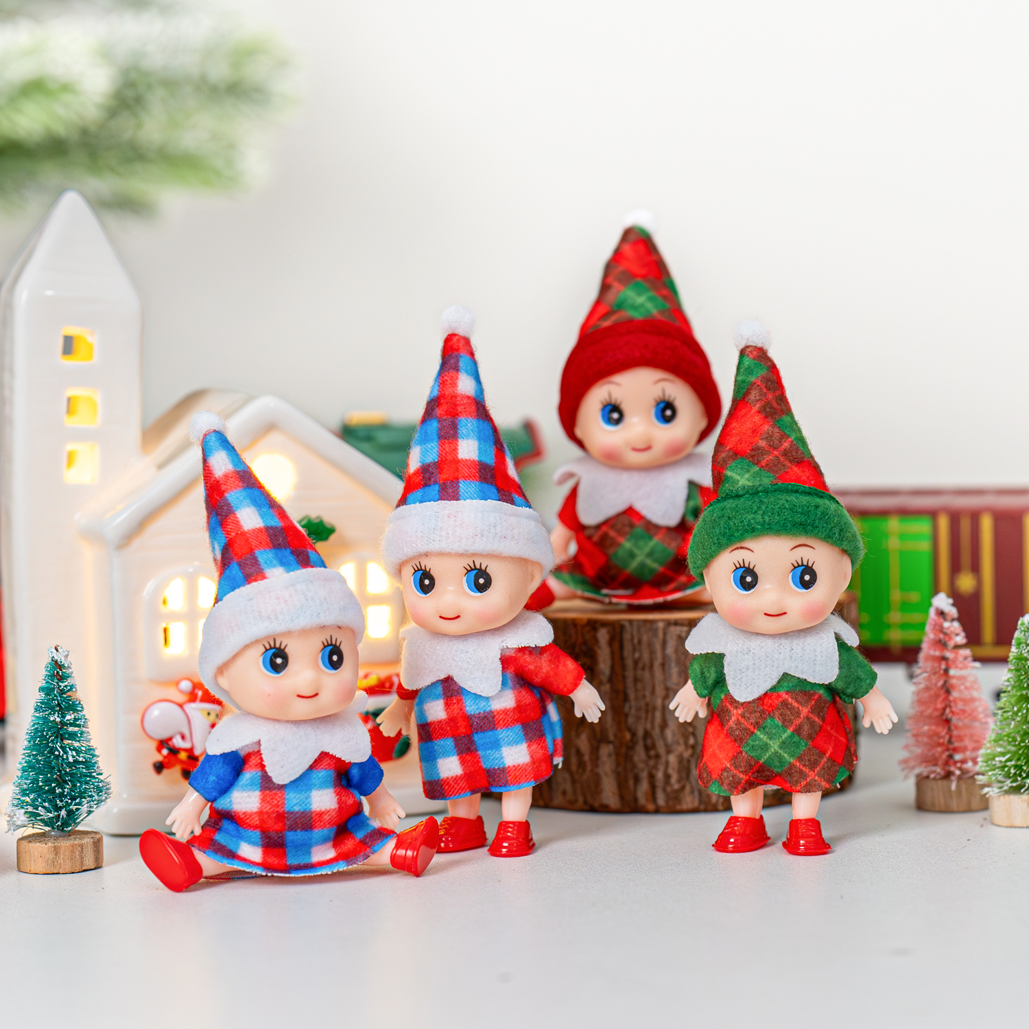 4/5/6 Pcs Mini Baby Elf Christ – обзор и цена Christmas Throw Blanket
