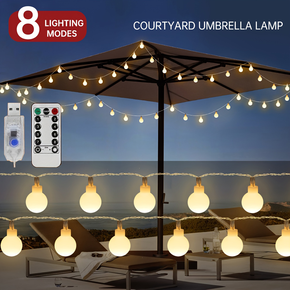 USB LED Ball String Lights 6M  – обзор и цена Led Fairy String Lights
