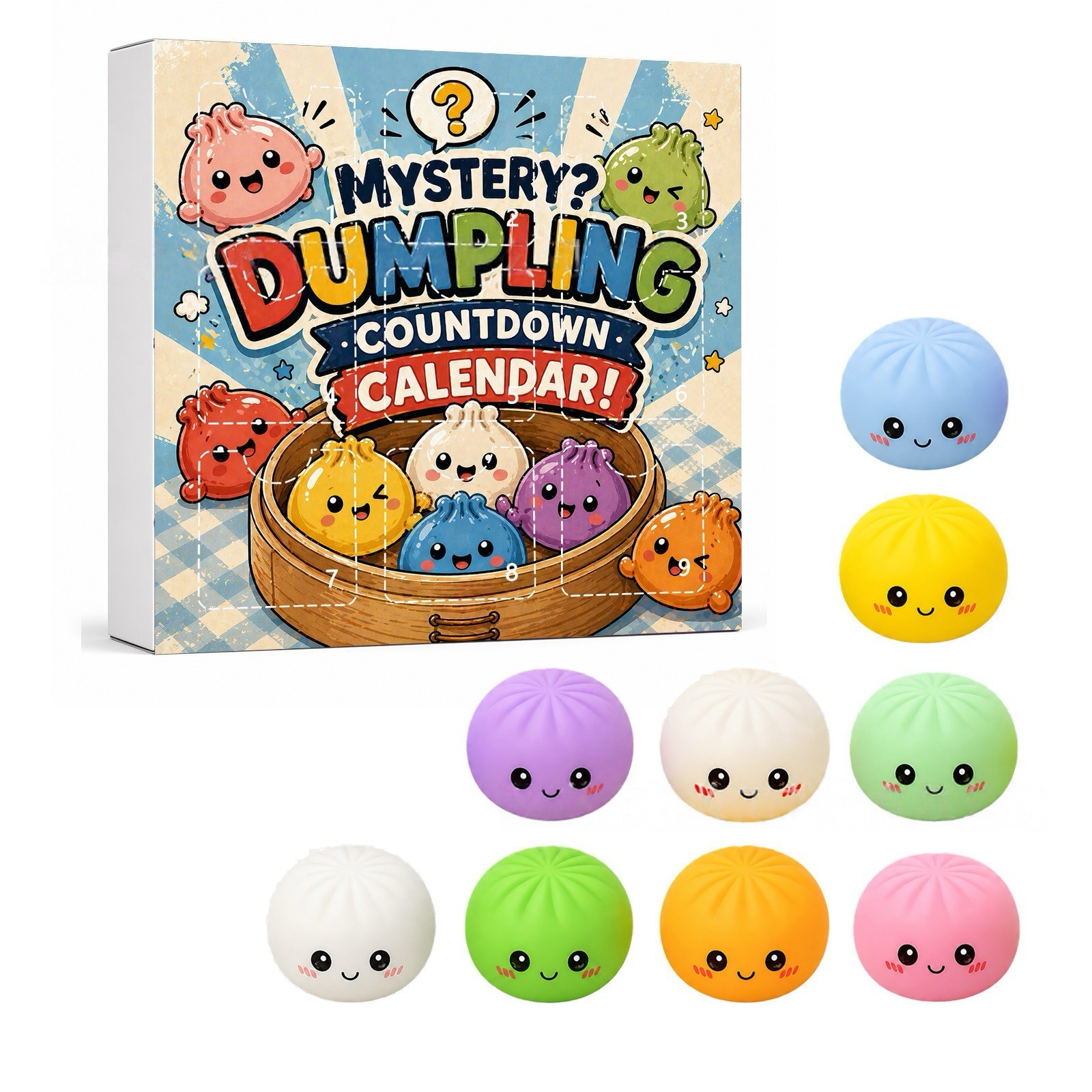 Kawaii Squishy Dumpling Advent – обзор и цена Advent Calendar Gift